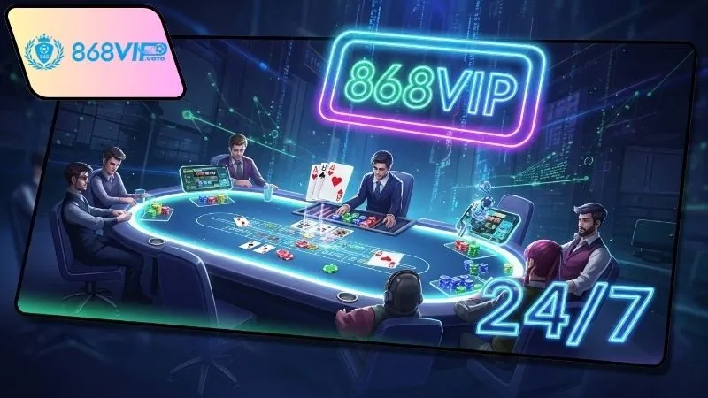 Game bài trực tuyến hoạt động 247 868vip mọi lúc, mọi nơi! 2 Tính năng hoạt động 24/7 tại game bài 868vip